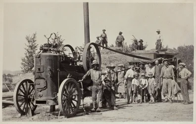 Tröskmaskin, ca 1900
